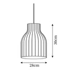 Ferrowwell Silk Pendant Light-Moonnatur