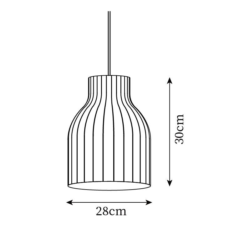 Ferrowwell Silk Pendant Light-Moonnatur