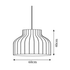 Ferrowwell Silk Pendant Light-Moonnatur