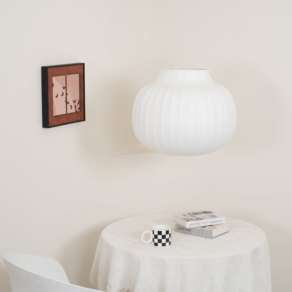 Ferrowwell Silk Pendant Light-Moonnatur