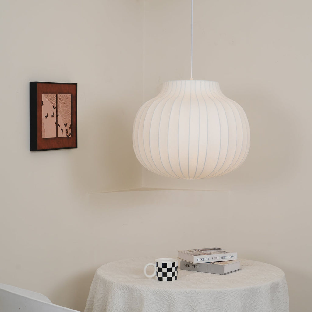 Ferrowwell Silk Pendant Light-Moonnatur
