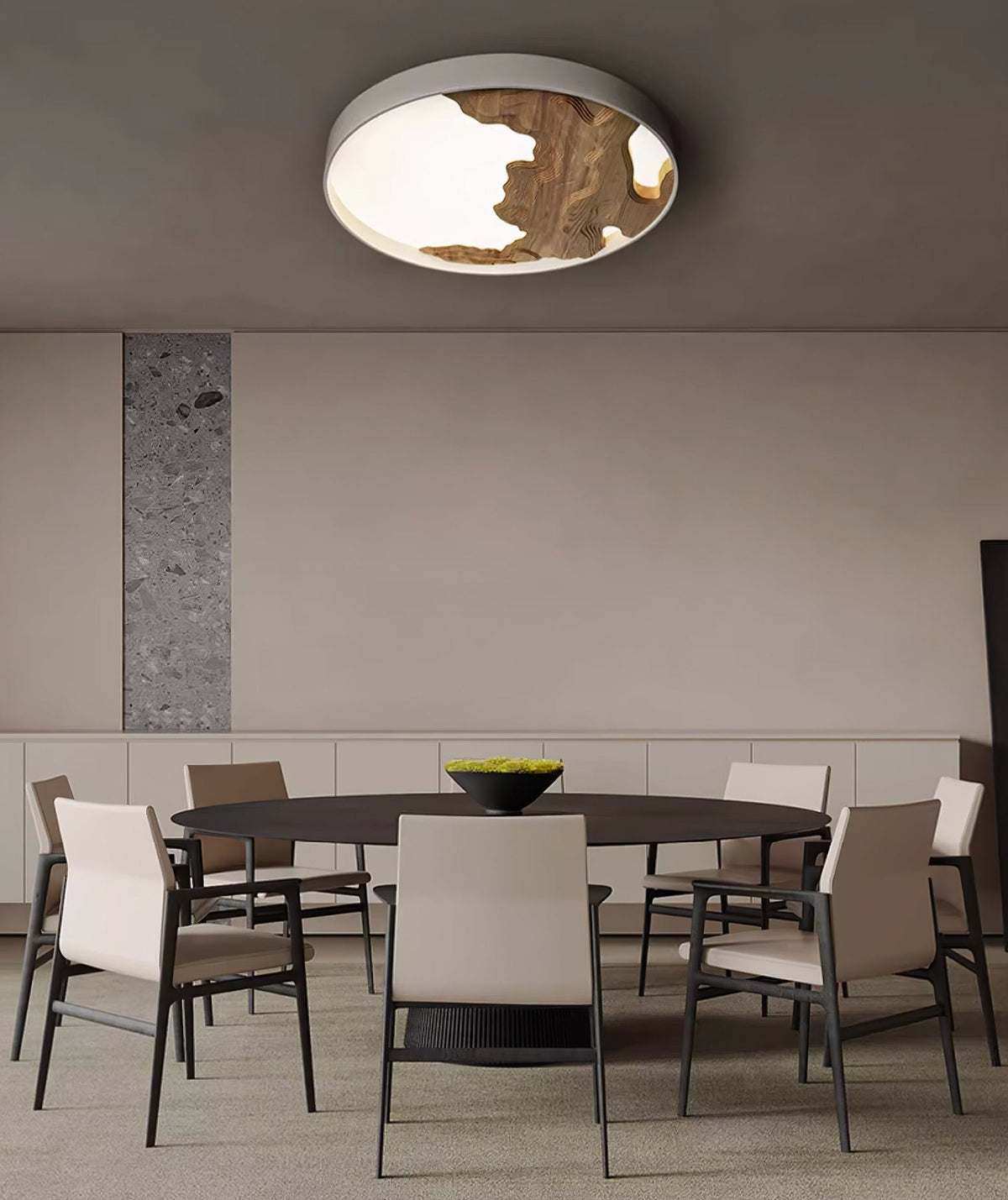 Denelenna Wood Ceiling Light-Moonnatur
