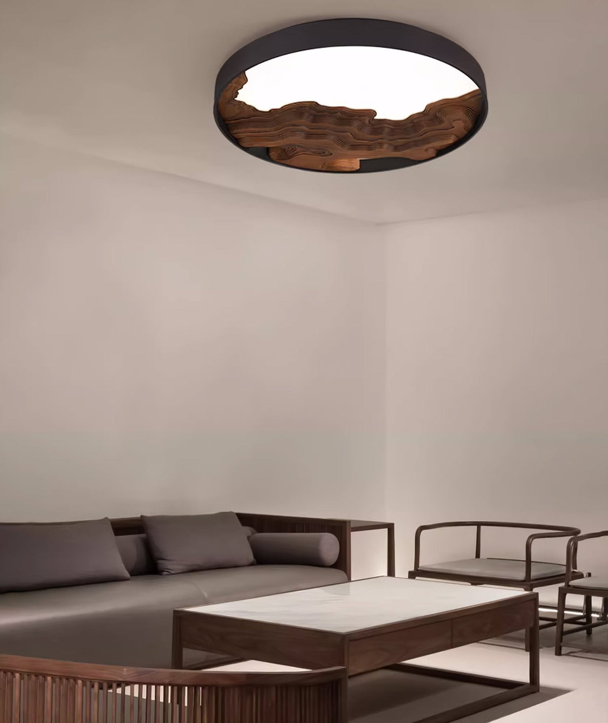 Denelenna Wood Ceiling Light-Moonnatur