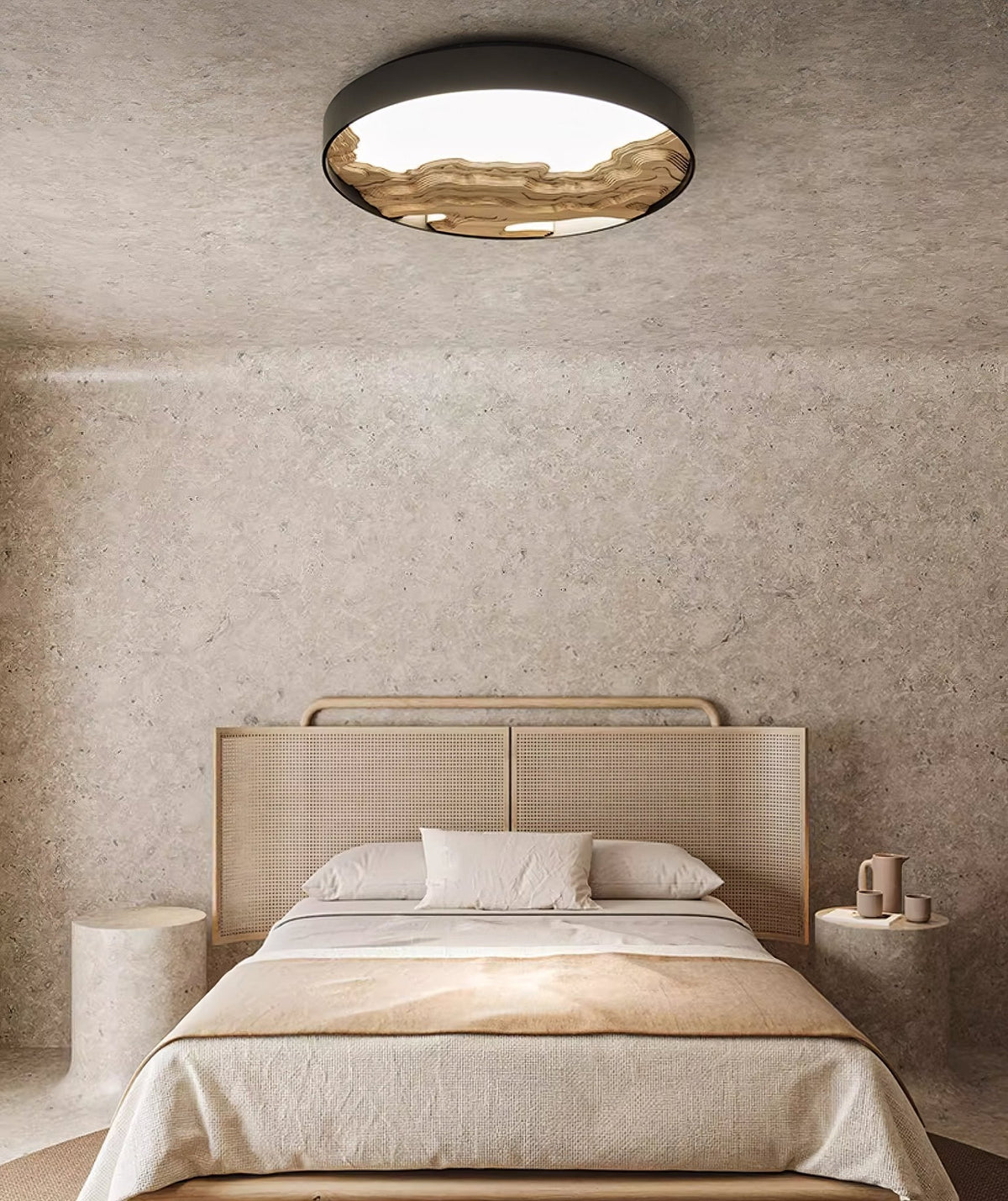 Denelenna Wood Ceiling Light-Moonnatur