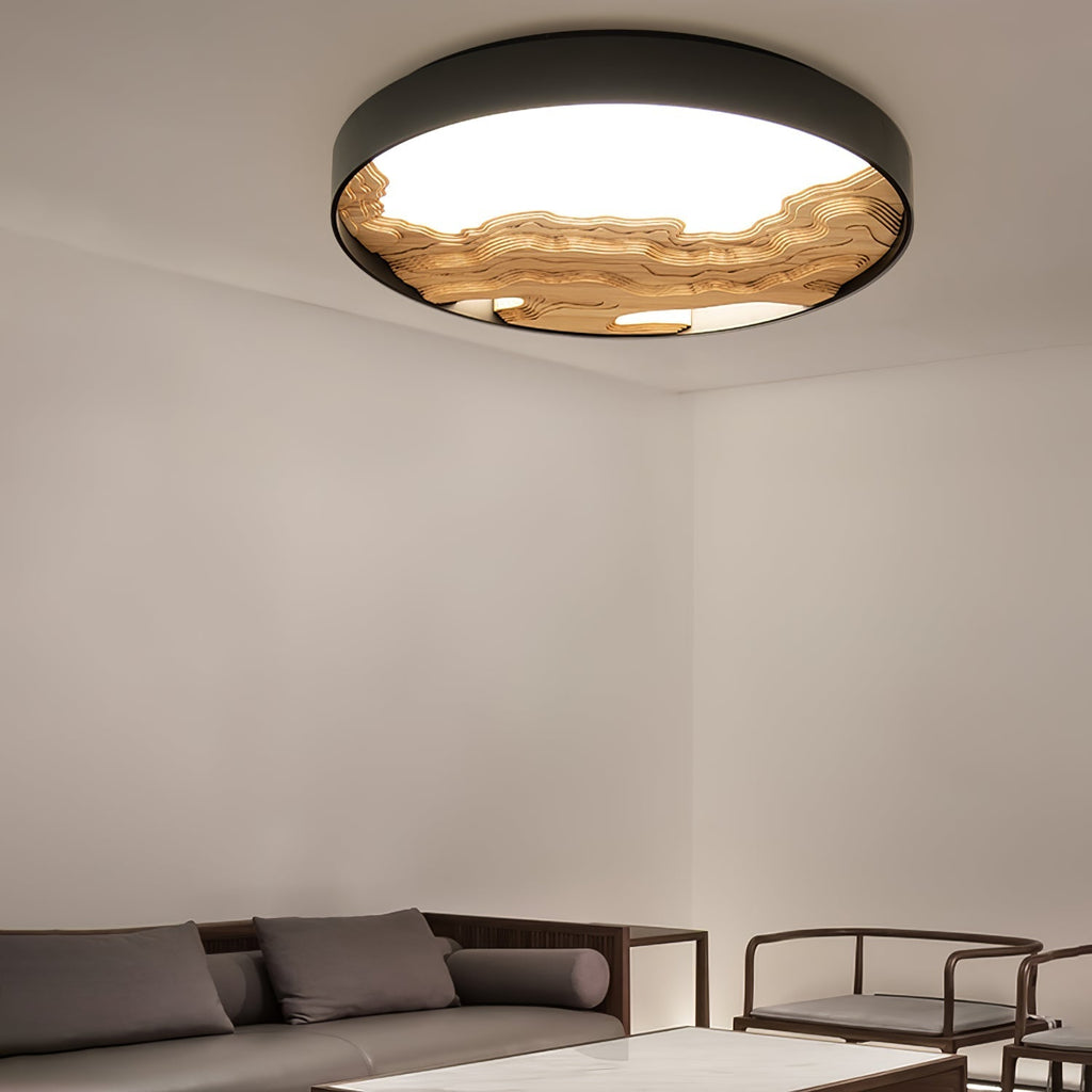 Denelenna Wood Ceiling Light-Moonnatur