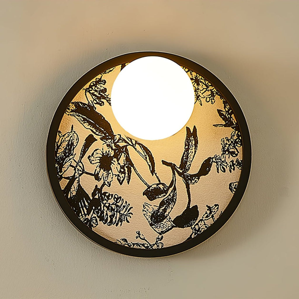 Udelia Fabric Wall Light-Moonnatur