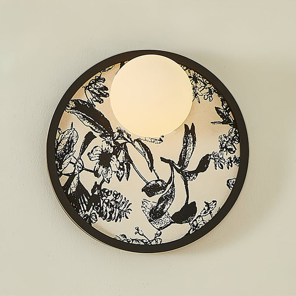 Udelia Fabric Wall Light-Moonnatur