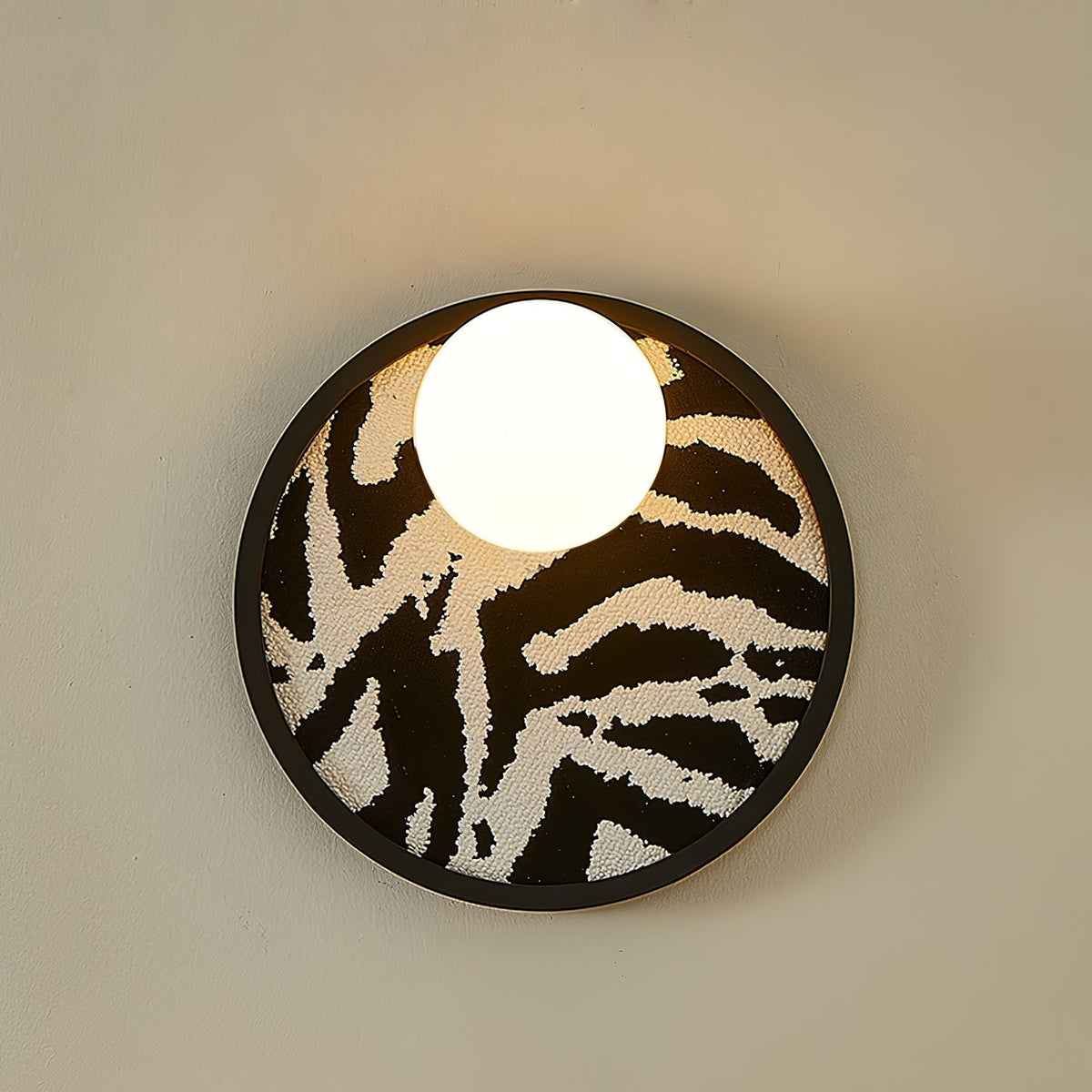 Udelia Fabric Wall Light-Moonnatur