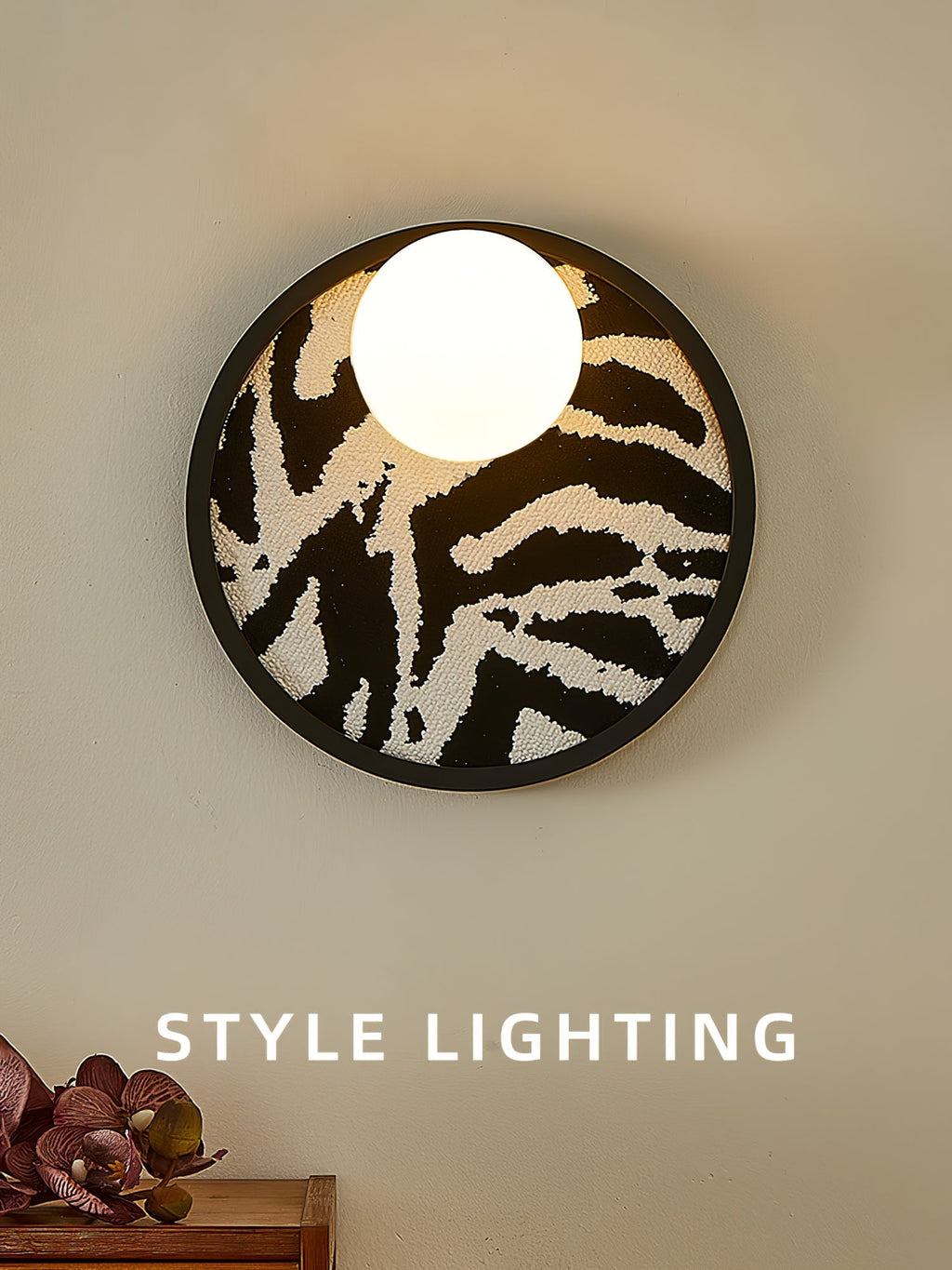 Udelia Fabric Wall Light-Moonnatur