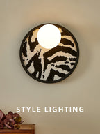 Udelia Fabric Wall Light-Moonnatur