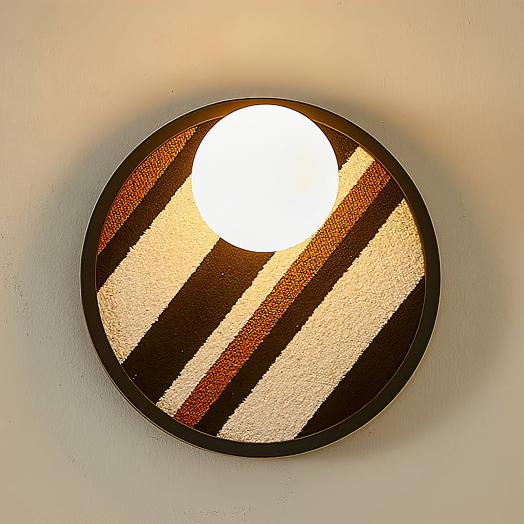Udelia Fabric Wall Light-Moonnatur