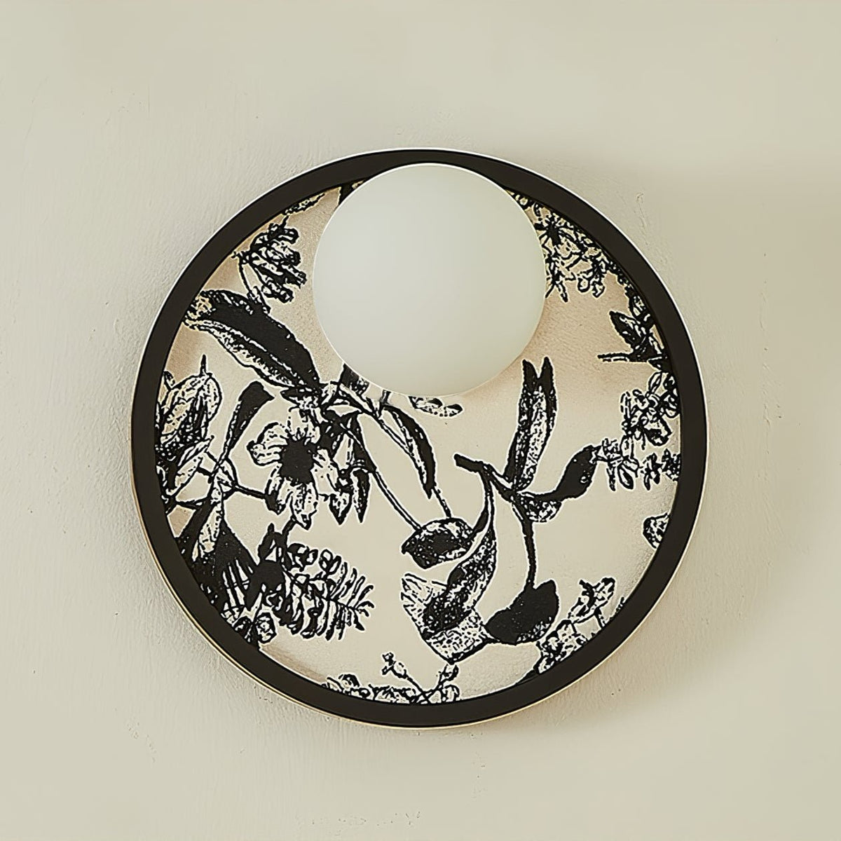 Udelia Fabric Wall Light-Moonnatur