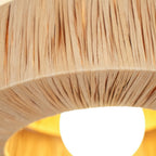 Zarenune Raffia Straw Ceiling Light-Moonnatur