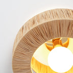 Zarenune Raffia Straw Ceiling Light-Moonnatur