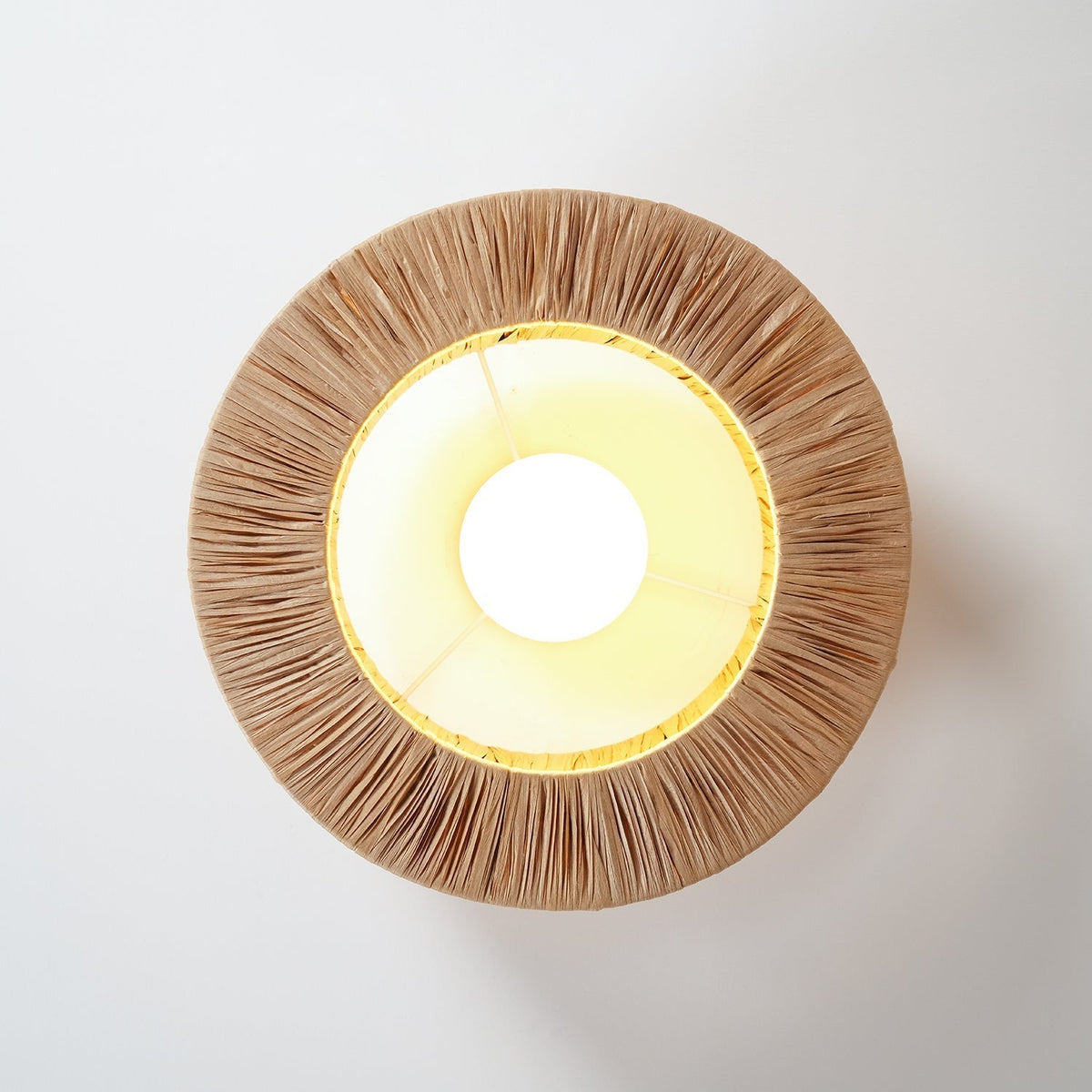 Zarenune Raffia Straw Ceiling Light-Moonnatur