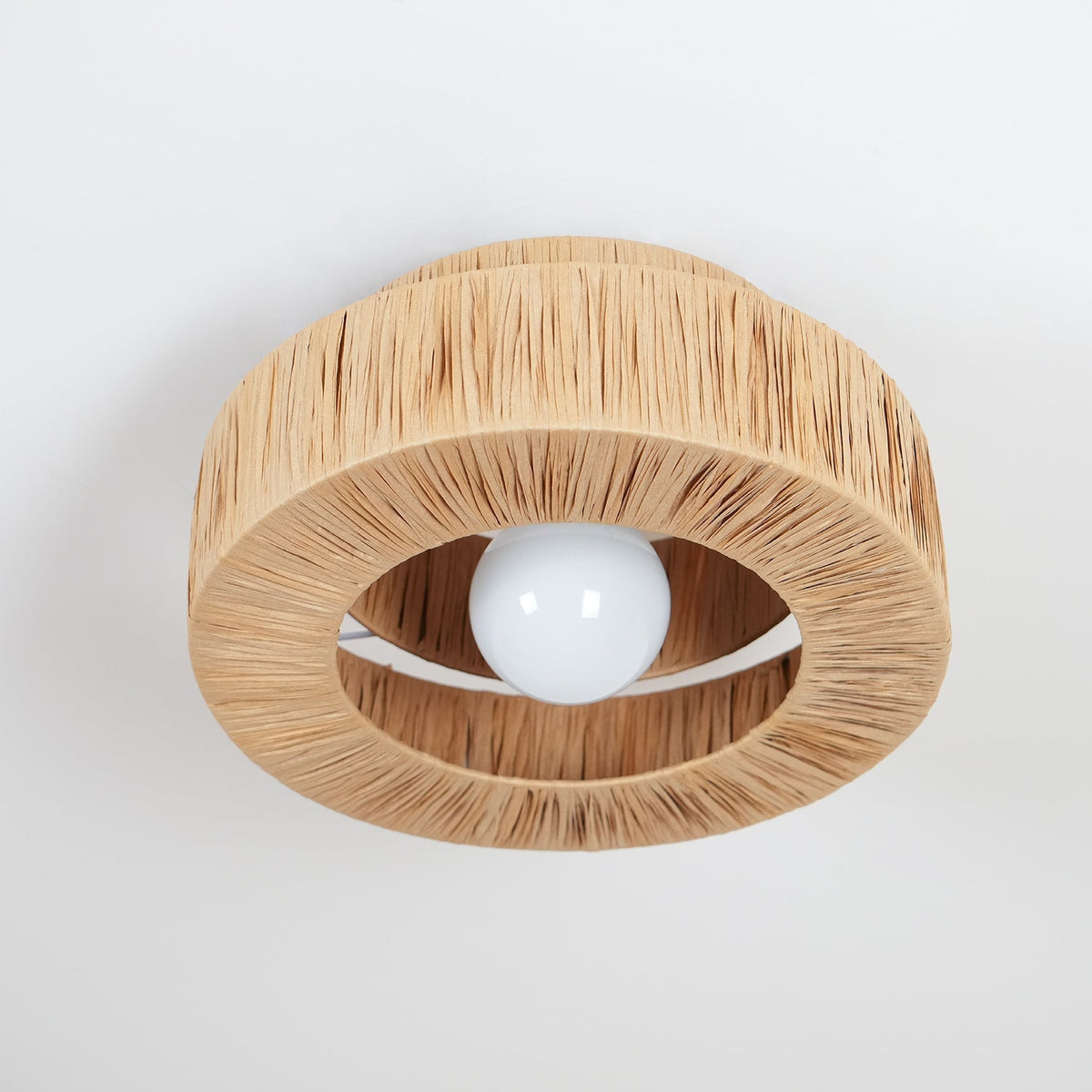 Zarenune Raffia Straw Ceiling Light-Moonnatur