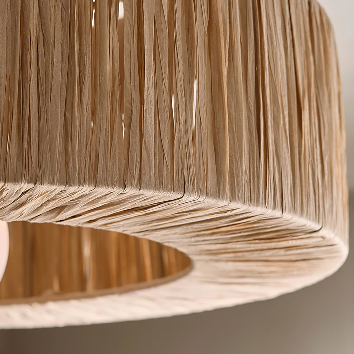 Zarenune Raffia Straw Ceiling Light-Moonnatur