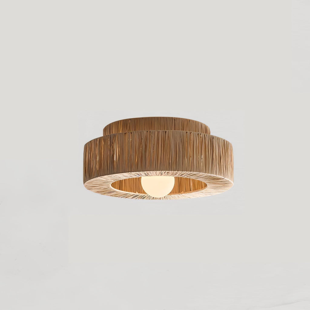 Zarenune Raffia Straw Ceiling Light-Moonnatur