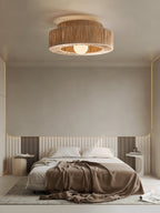 Zarenune Raffia Straw Ceiling Light-Moonnatur