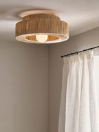 Zarenune Raffia Straw Ceiling Light-Moonnatur