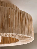 Zarenune Raffia Straw Ceiling Light-Moonnatur