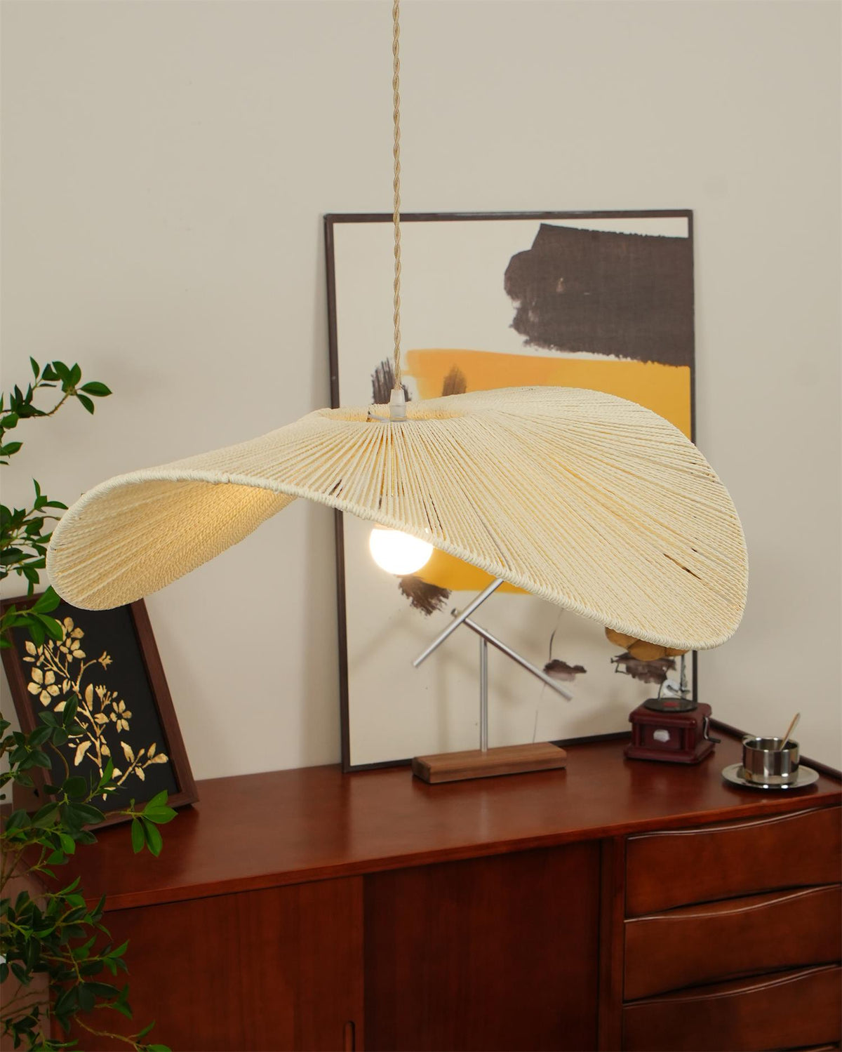 Cardelena Hemp Rope Pendant Light-Moonnatur