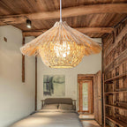 Trevenara Rattan Pendant Light-Moonnatur