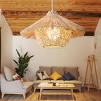 Trevenara Rattan Pendant Light-Moonnatur