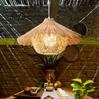 Trevenara Rattan Pendant Light-Moonnatur