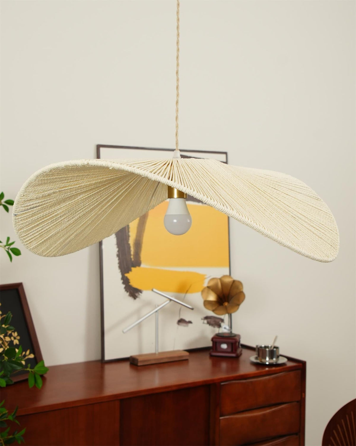 Cardelena Hemp Rope Pendant Light-Moonnatur