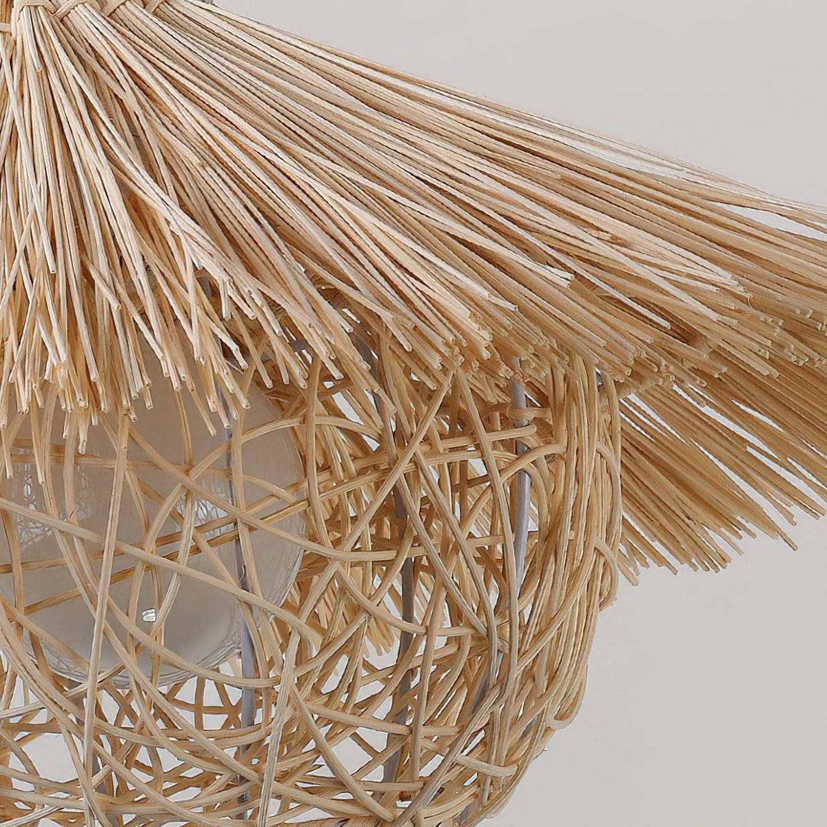 Trevenara Rattan Pendant Light-Moonnatur