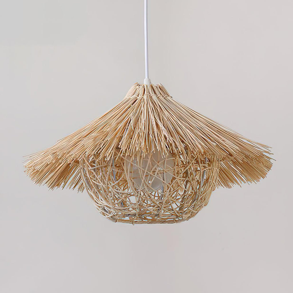 Trevenara Rattan Pendant Light-Moonnatur