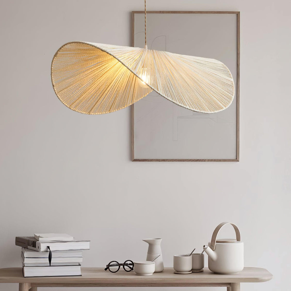 Cardelena Hemp Rope Pendant Light-Moonnatur