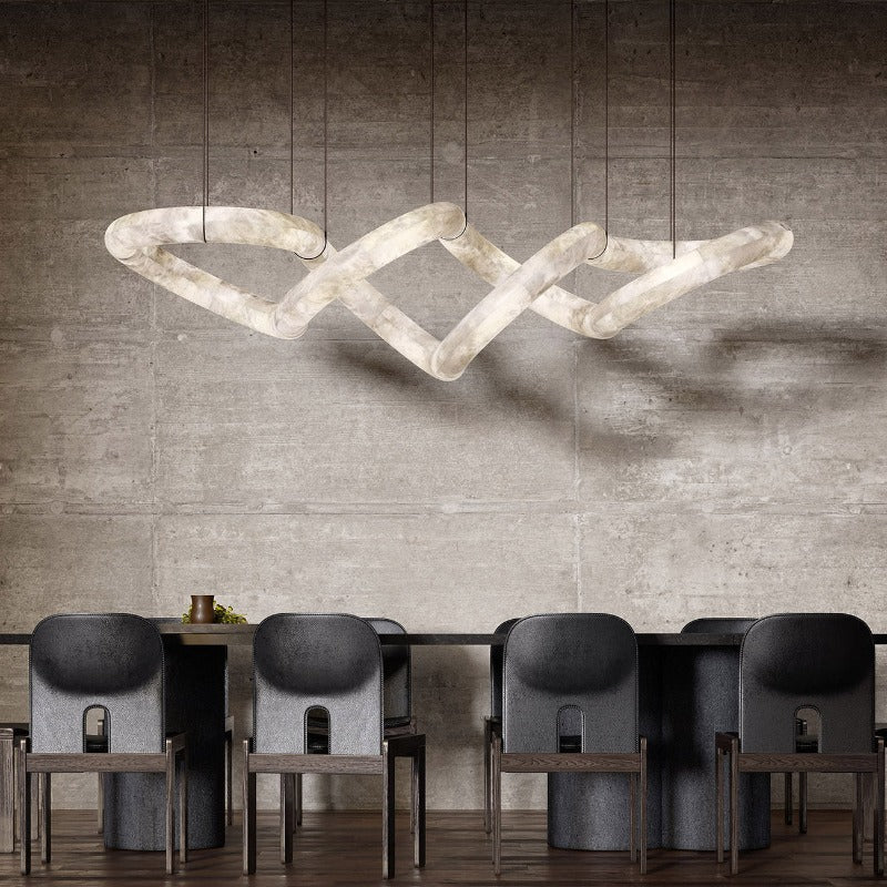 Torrenevia Alabaster Pendant Light-Moonnatur