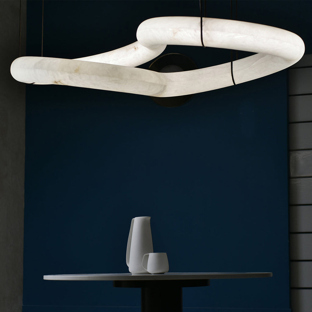 Torrenevia Alabaster Pendant Light-Moonnatur