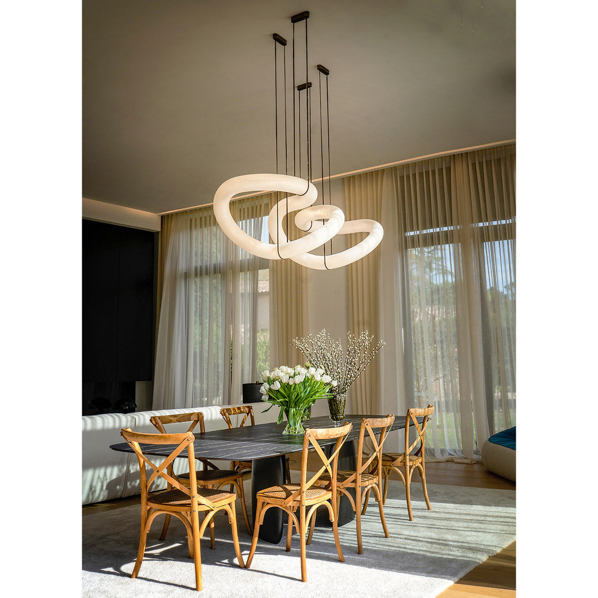Torrenevia Alabaster Pendant Light-Moonnatur