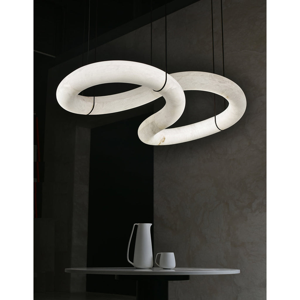 Torrenevia Alabaster Pendant Light-Moonnatur