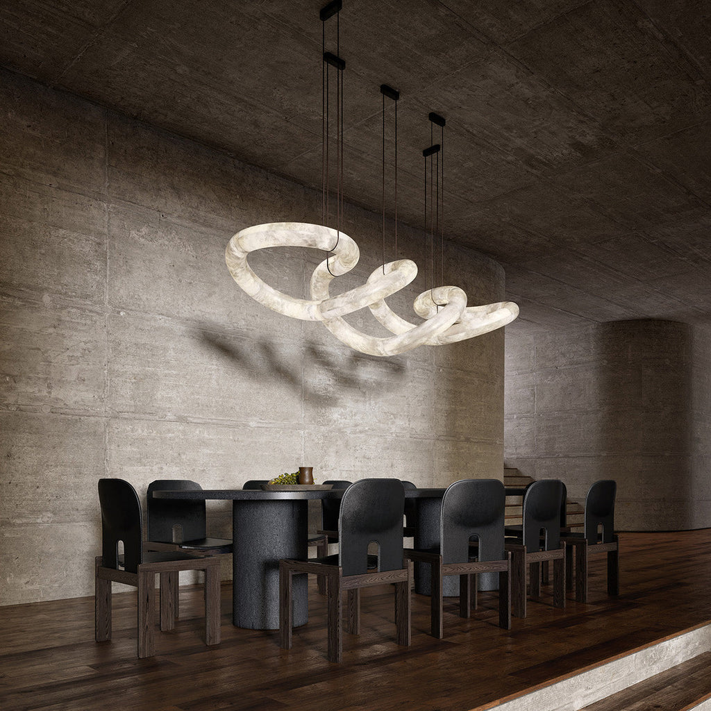 Torrenevia Alabaster Pendant Light-Moonnatur