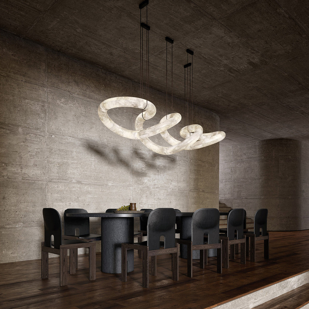 Torrenevia Alabaster Pendant Light-Moonnatur