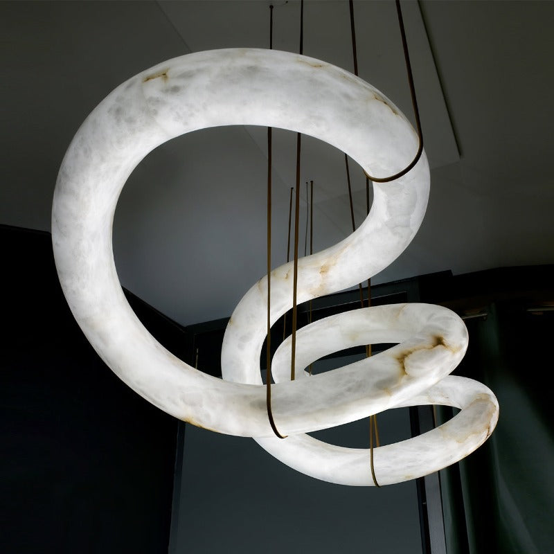 Torrenevia Alabaster Pendant Light-Moonnatur
