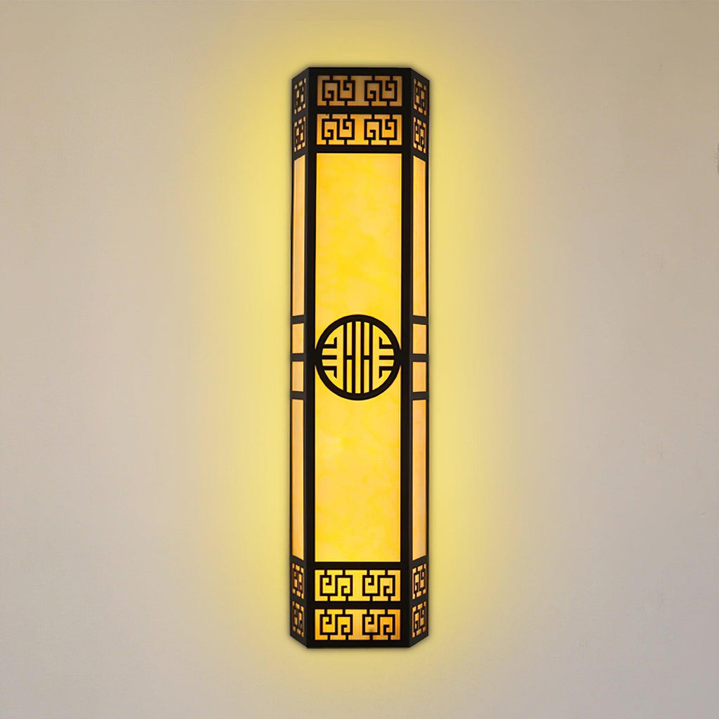 Beldenfern Alabaster Wall Light-Moonnatur