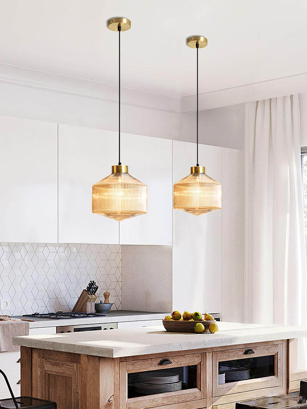 Elowiel Glass Pendant Light-Moonnatur