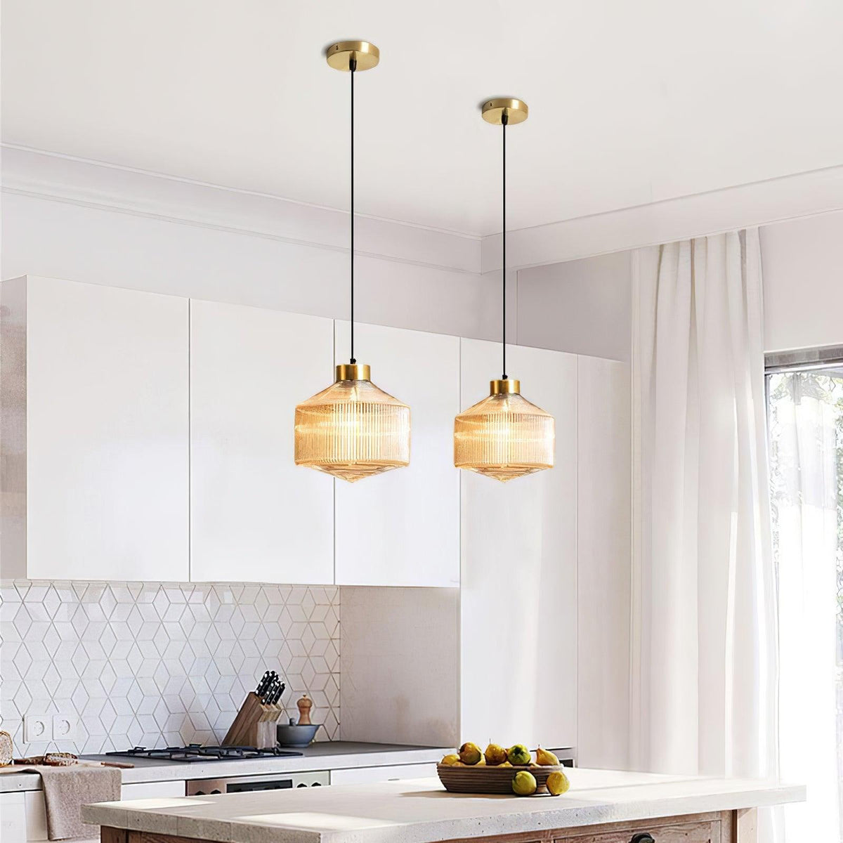 Elowiel Glass Pendant Light-Moonnatur