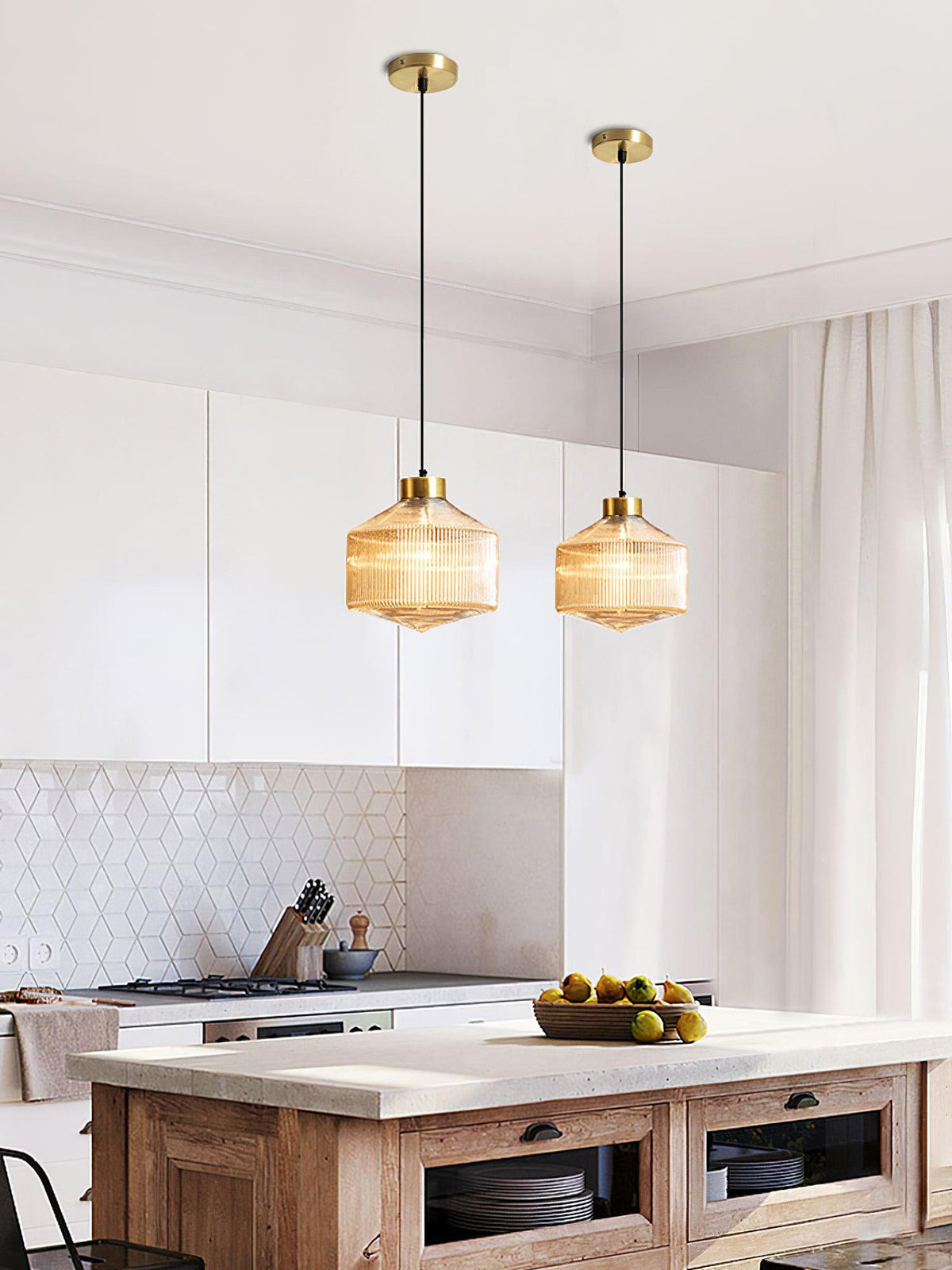 Elowiel Glass Pendant Light-Moonnatur