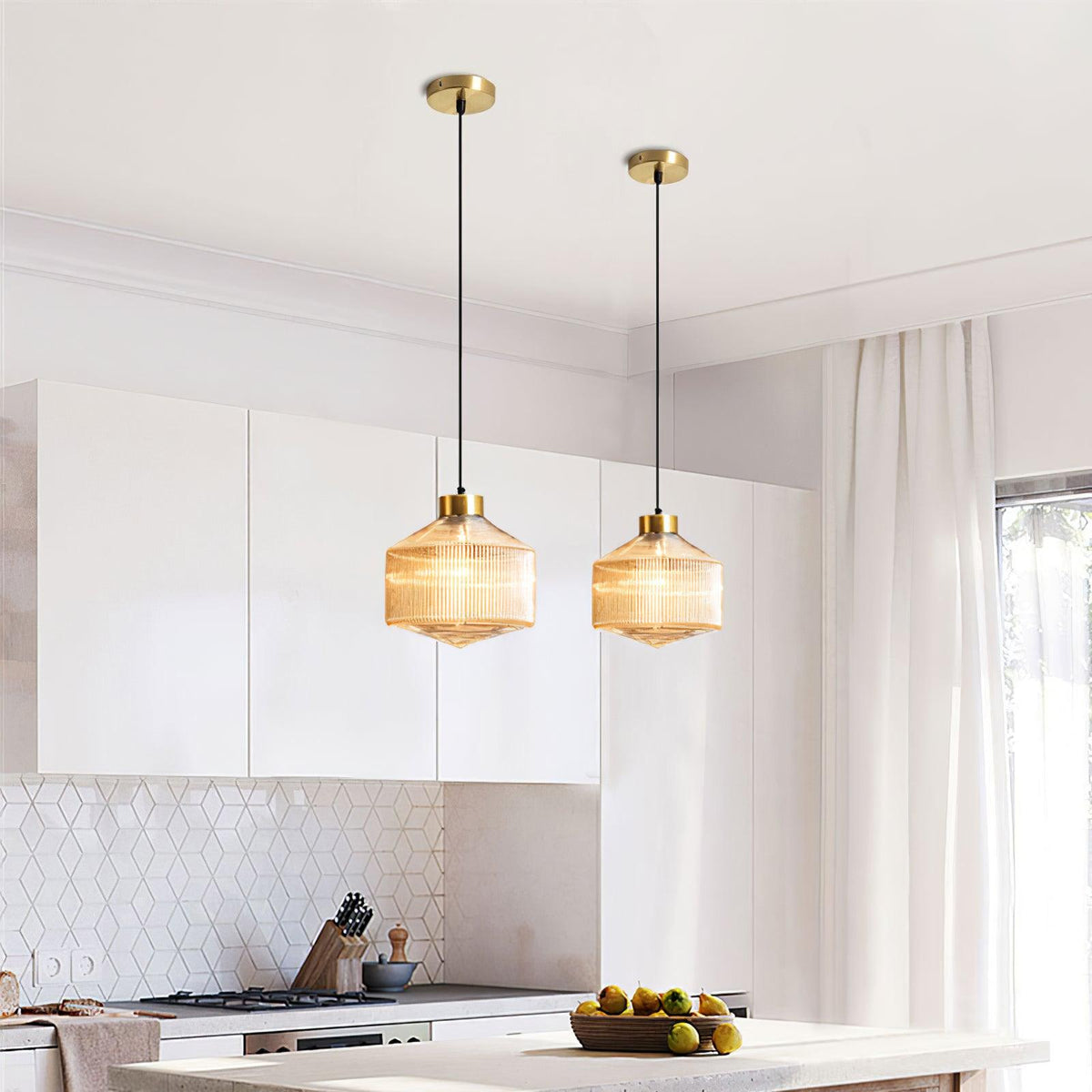 Elowiel Glass Pendant Light-Moonnatur