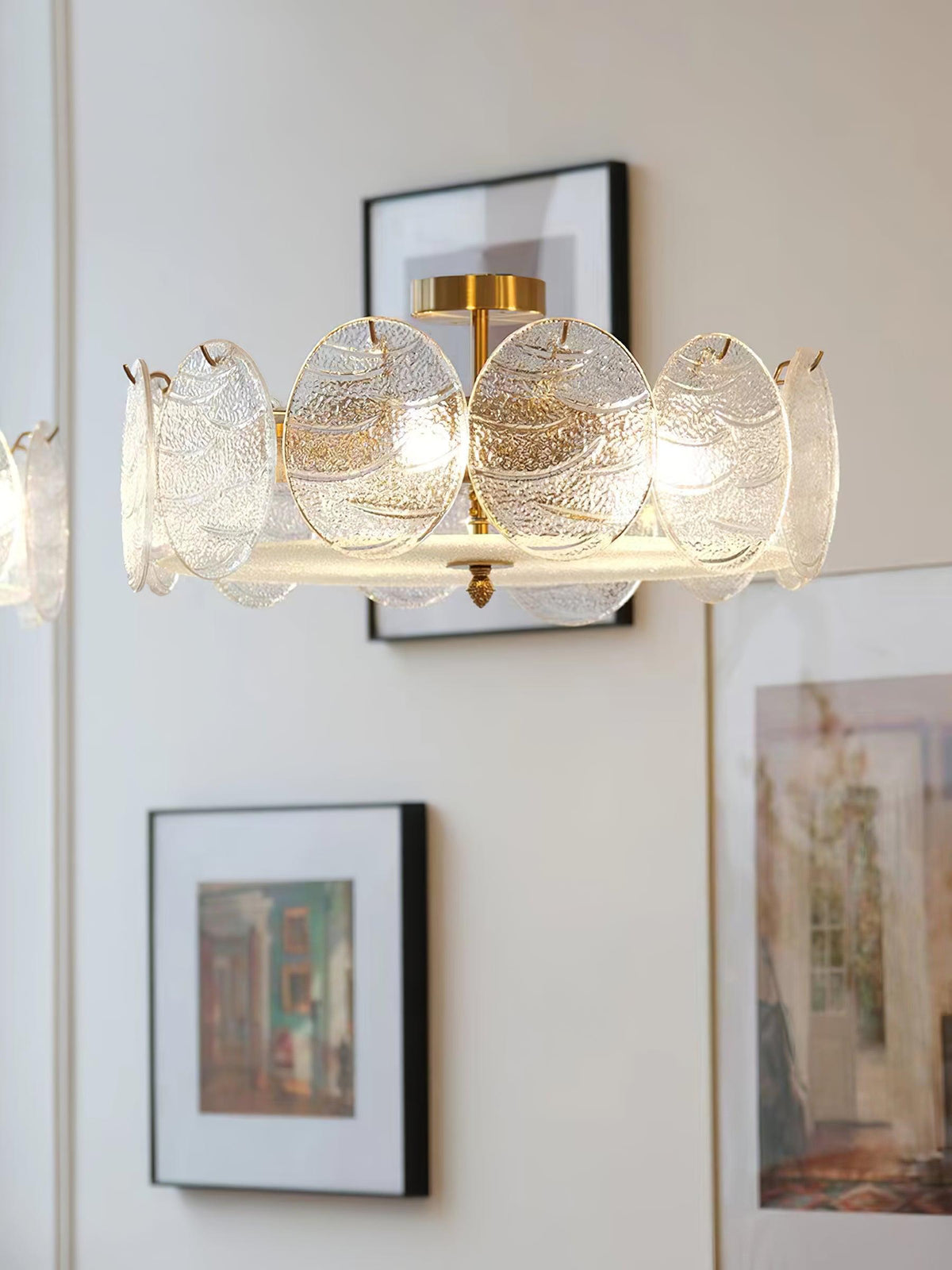 Coraena Glass Ceiling Light-Moonnatur