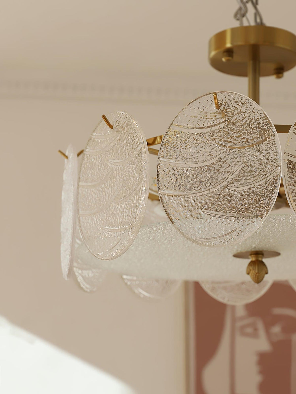 Coraena Glass Ceiling Light-Moonnatur