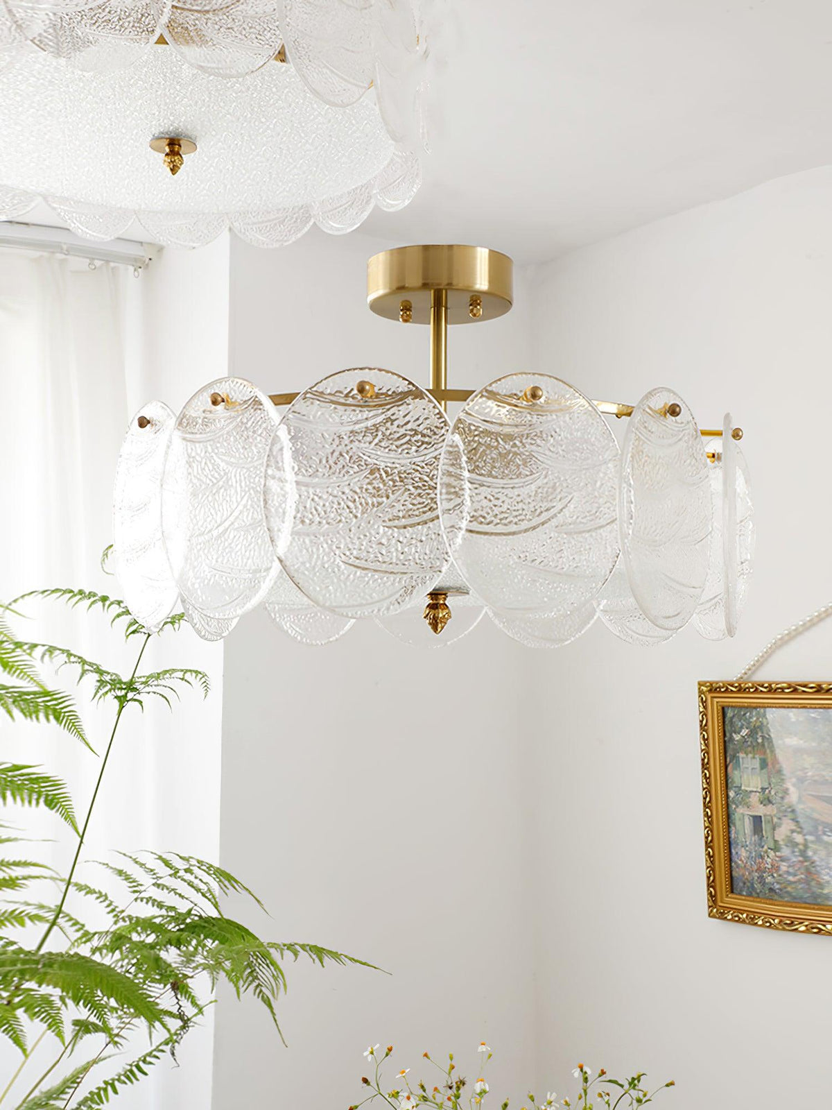 Coraena Glass Ceiling Light-Moonnatur