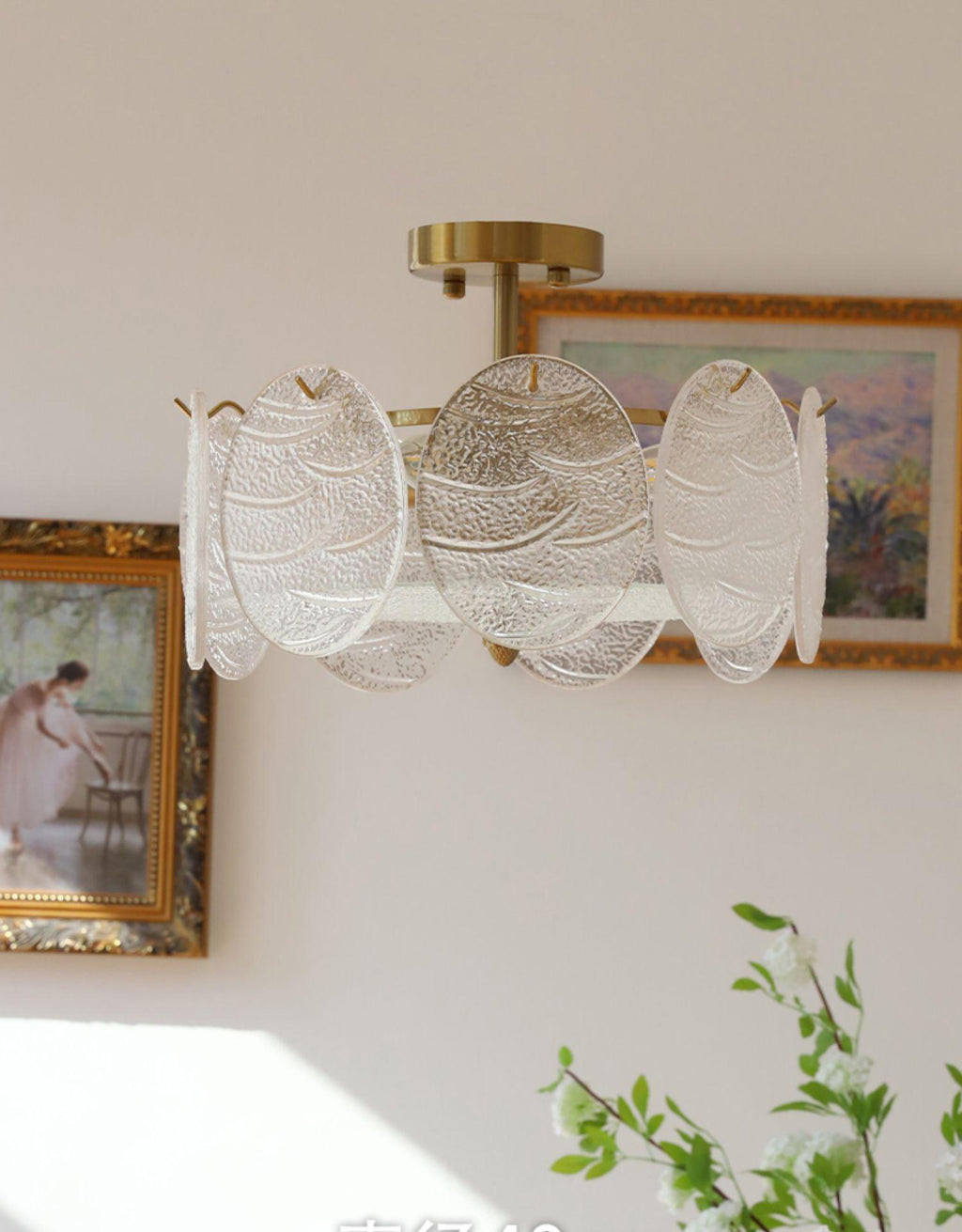 Coraena Glass Ceiling Light-Moonnatur