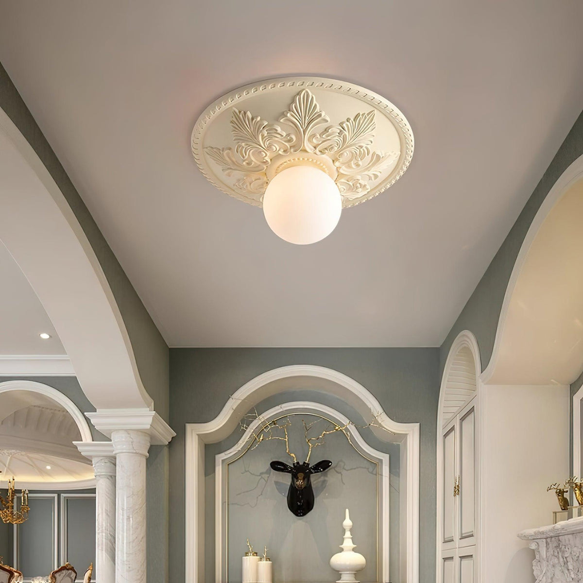 Tildenhaven Glass Ceiling Light-Moonnatur